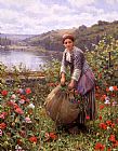 Daniel Ridgway Knight The Grass Cutter painting